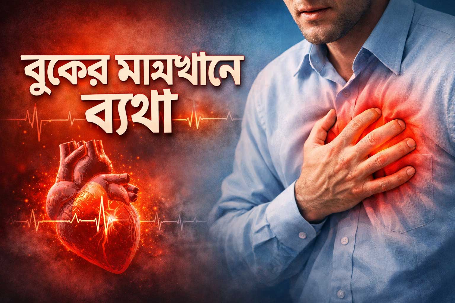 বুকের মাঝখানে ব্যথার কারণ কিঃ ৬টি সাধারণ কারণ এবং কখন চিন্তিত হবেন